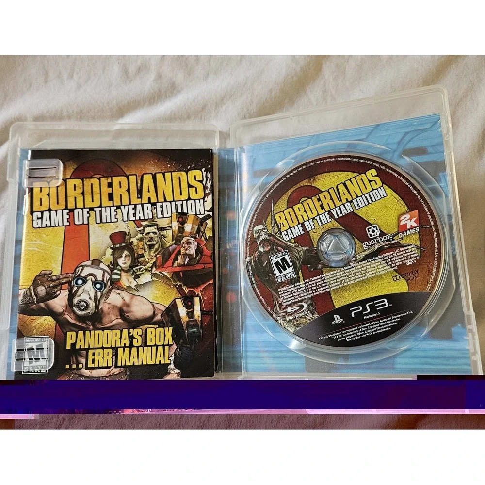 Borderlands Game of the Year Edition PS3 Complete CIB‎ Manual PlayStation 3